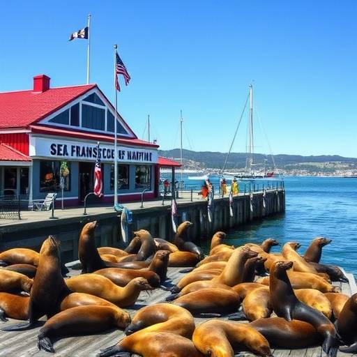 Fisherman's Wharf with sea lions.
